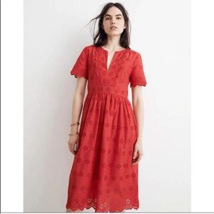 Madewell Scalloped Eyelet Dress